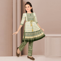 Twirl Tales – Captures the playful spirit of twirling in a 2pcs  pretty dress. 1932