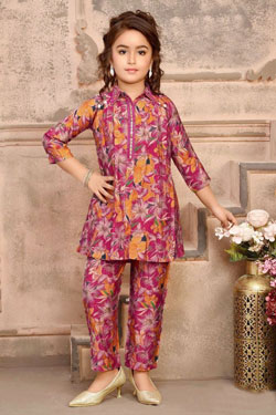 beautiful trending Dress Winter Friendly Kids Girls Co Ords Sets 1952